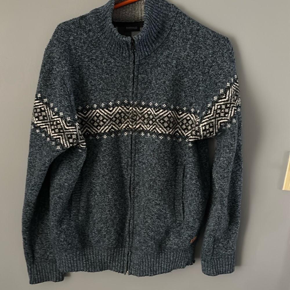 Buffalo David Bitton Men’s Zip SweaterKnit Jacket Size Medium